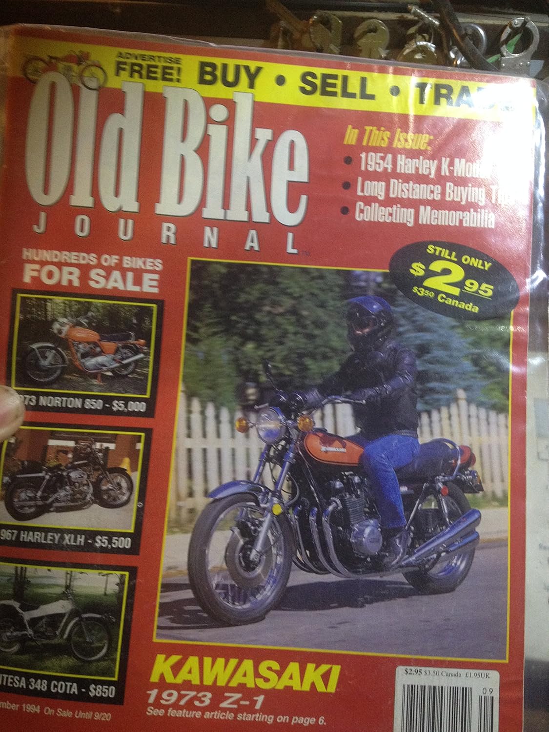 OLD BIKE JOURNALSEPTEMBER 1994 ISSUE OLD BIKE JOURNAL Books