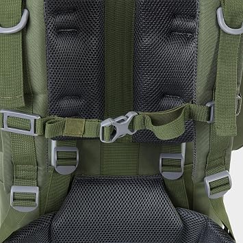 Eurohike Nepal 65 Litre Rucksack with Ventilated Back Panel & Padded Harness, Adjustable & Lightweight 65L Backpack, Bag for Men & Women, Camping, Hiking, Trekking, Travelling, Outdoors (Olive)