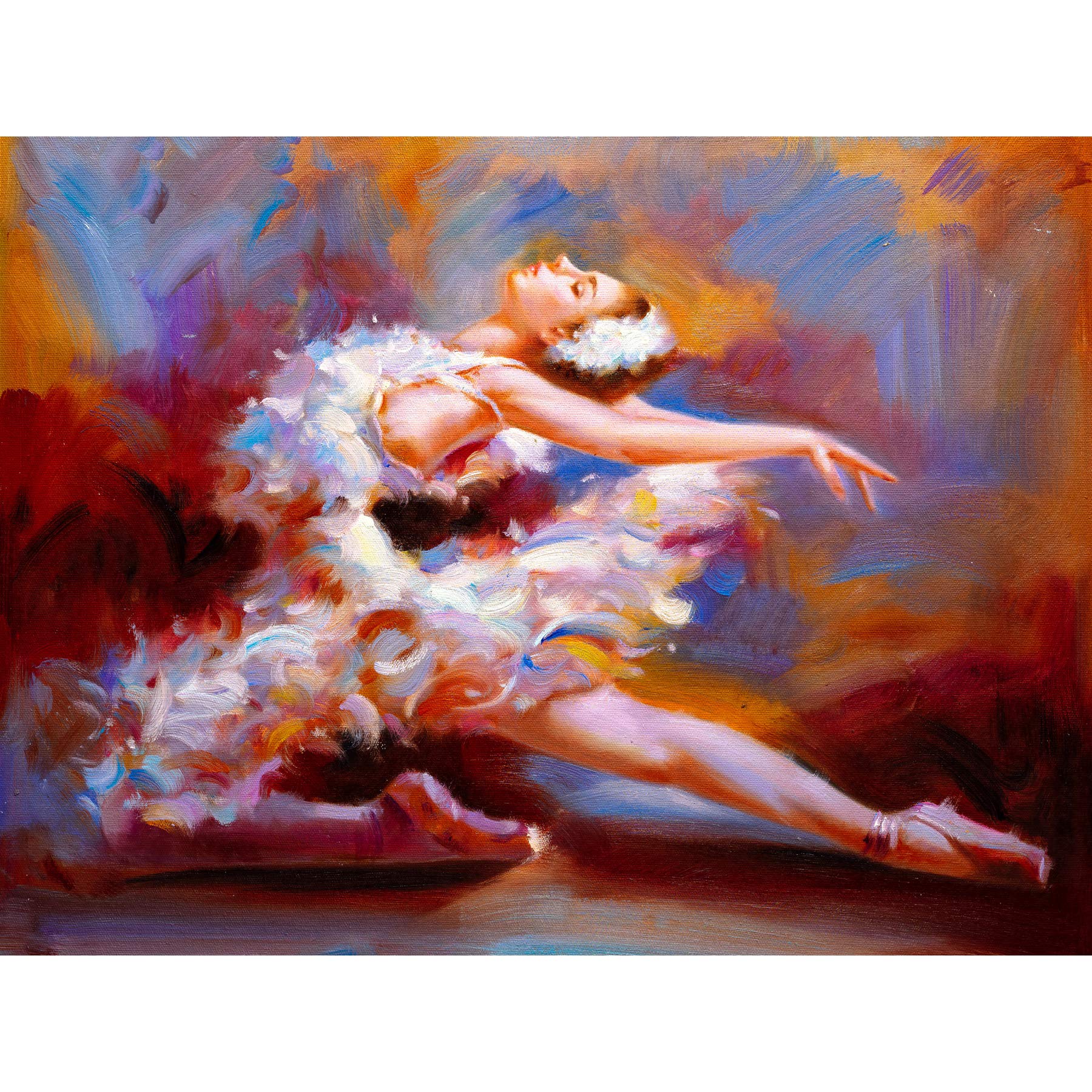 Ballet Dancing Saute Painting Art Print Poster Wall Decor