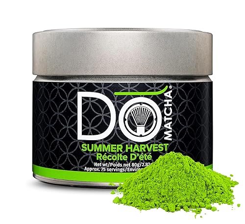 DoMatcha - Polvo de matcha de té verde Summer Harvest - Fuente natural de antioxidantes cafeína y L-teanina promueve la concentración y la