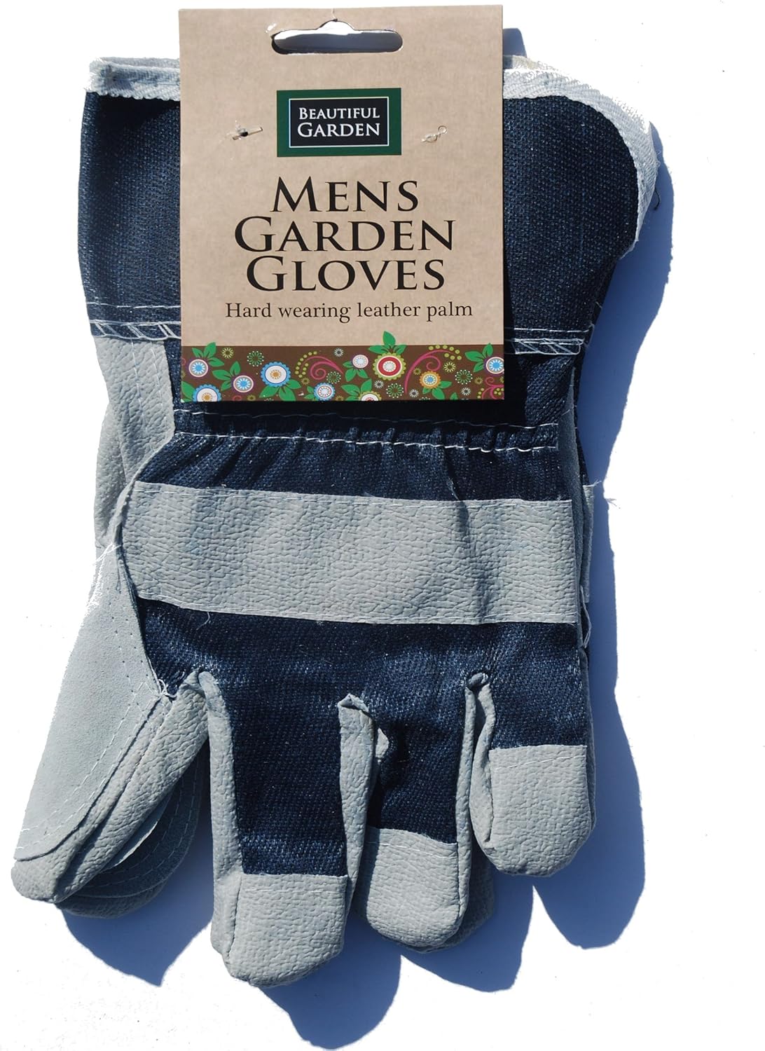 Mens Garden Gloves. Hard wearing leather palm. Amazon.co.uk Garden