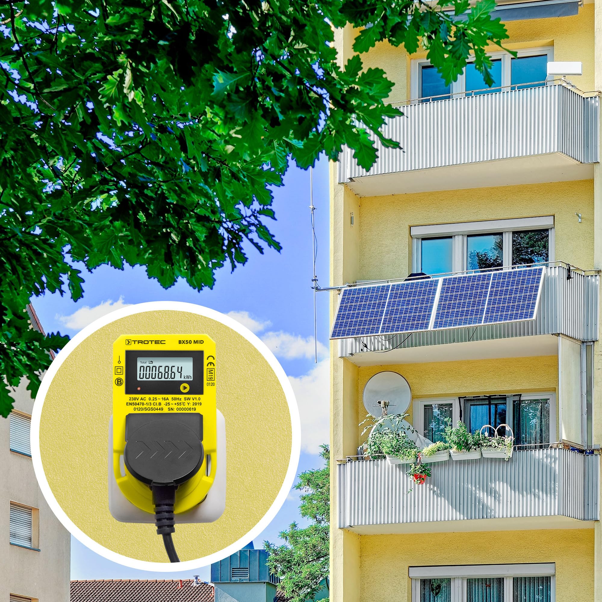 TROTEC BX50 MID Energieverbrauchsmessgerät MID geeicht