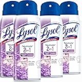 Lysol Neutra Air 2 in 1 Disinfectant Spray, Lavender and Lily Scent, Eliminates Odors, 10 Ounces (Pack of 4)