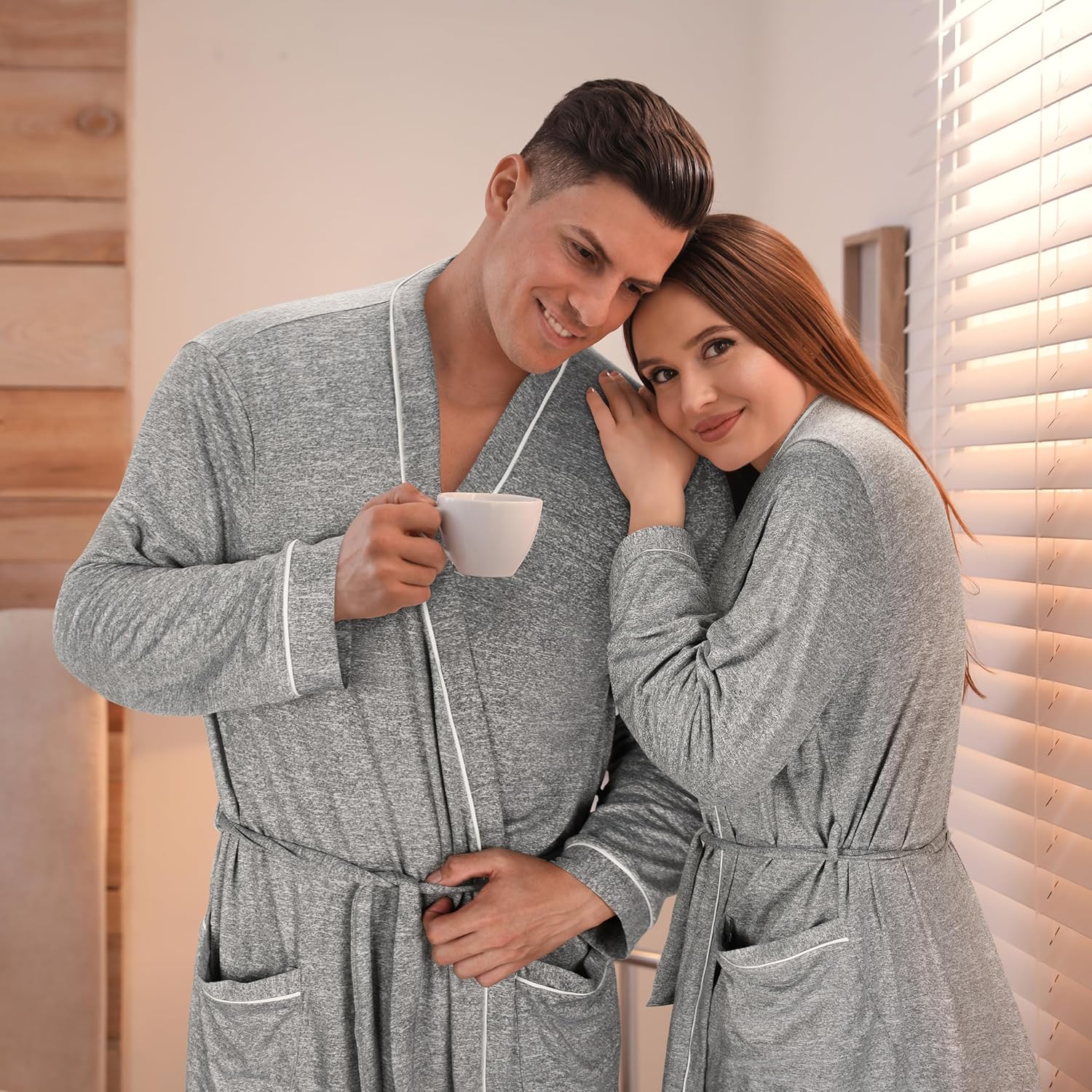 Catalonia Lightweight Ladies Bathrobe, Long Summer Robe with Pockets,Soft Summer Robes for Women, Kimono Gift for Her - Image 2
