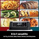 Ninja DZ071 Foodi 6-in-1 DualZone FlexBasket Air Fryer with 7-QT MegaZone & Basket Divider, Large Proteins & Full Meals, Smart Finish Cook 2 Foods 2 Ways, Large Capacity, Air Fry, Bake & More, Black