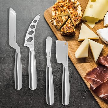 TopKnife 4-Pc All Cheese Knife Set - Gift Box Included
