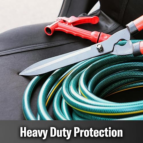 Miniatura 4 de DICKIES Fundas de asiento Petersen de 3 piezas, fundas de asiento de cuero vegano para automóviles, camiones, SUV, color negro