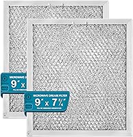 Vista 1 de Filtro de grasa para microondas WB6X486, 9 x 7 34 pulgadas, repuesto de aluminio para GE WB06X0486 y WB06X10125, filtro de grasa de 7.75 x 9