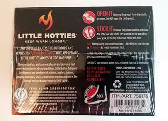Little Hotties Adhesive Toe Warmers, 30 Pairs
