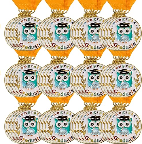 Miniatura 8 de GraduationMall Medalla de graduación de Congrats Kids con cinta para el cuello, medallón de premio de graduación de jardín de infantes y preescolar,
