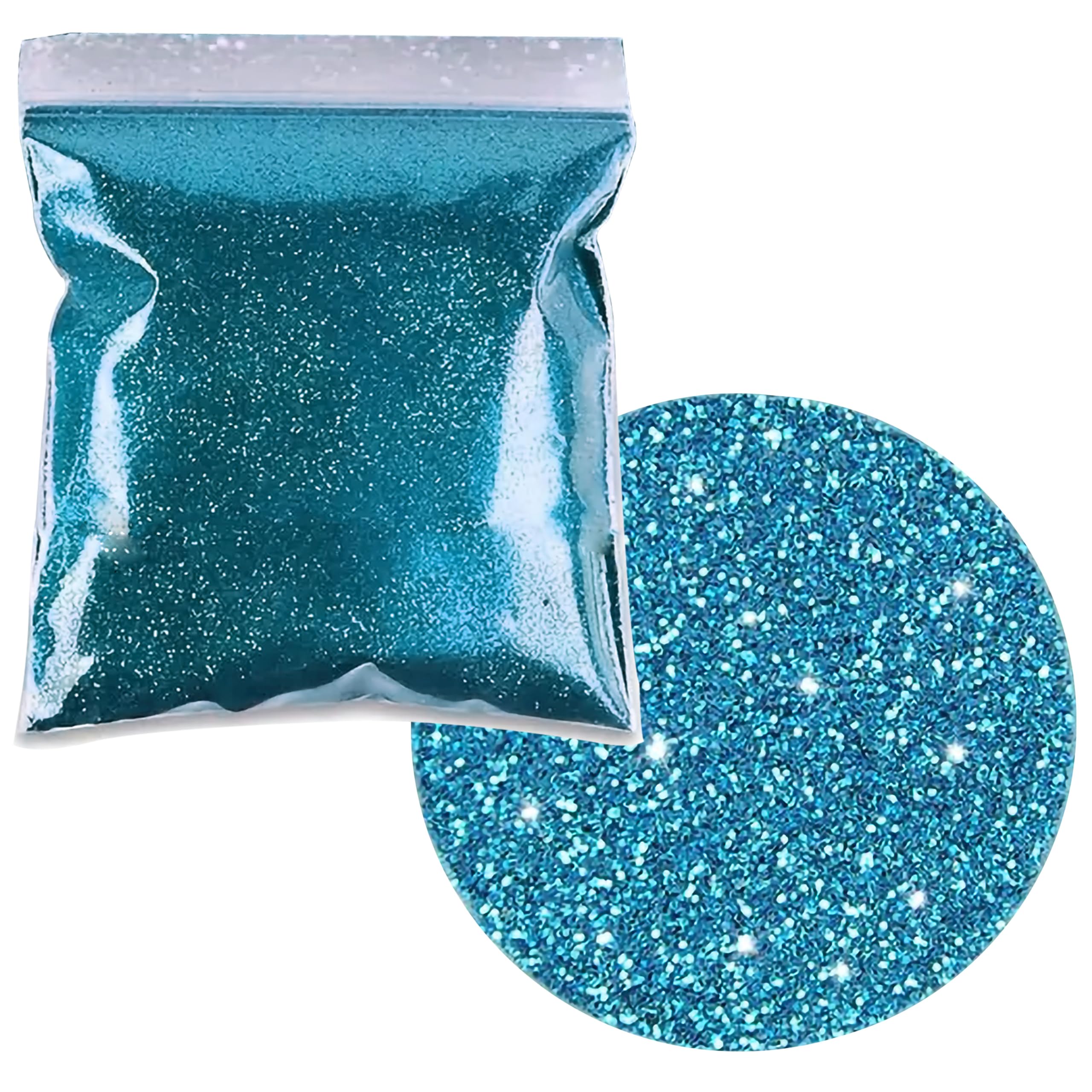 INDIKONB Sparkle Fine Glitter Dust Powder for Art & Craft | Multicolor Chamki Glitters for Resin Art, Nail Art, Scrapbooking, Candle Making (Light Blue)-picture-19