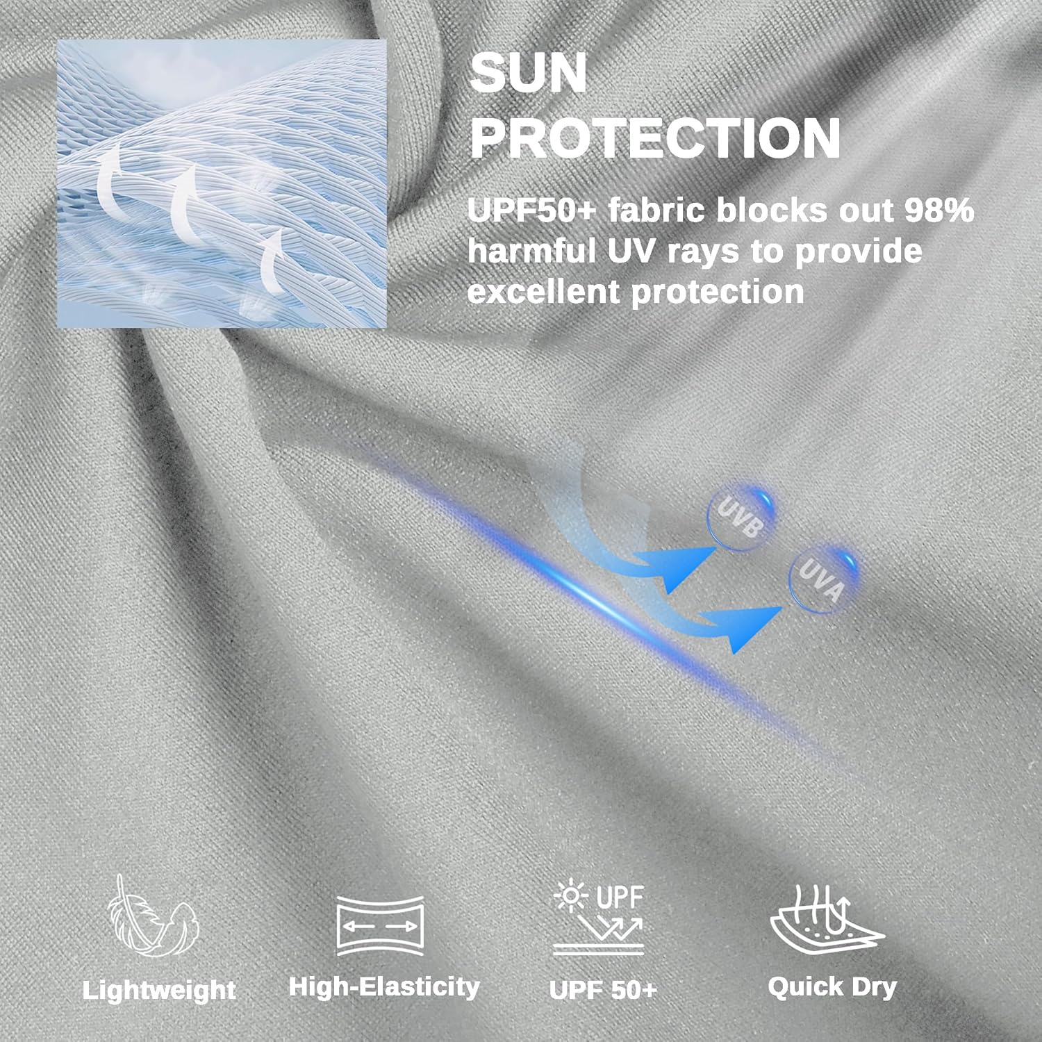 Mens Lightweight Running Jackets,UPF 50+ Workout Windbreaker Zip Up Hoodie Men with Pocket - Image 4