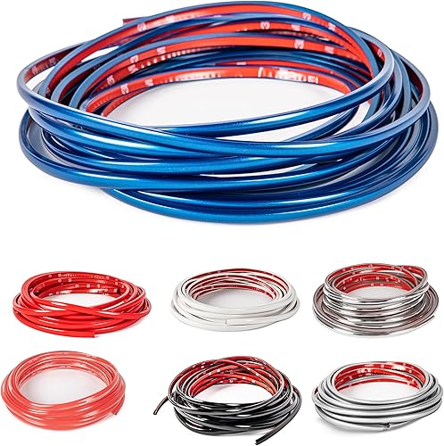 Vista 43 de True Line Automotive Protector de llanta – Protector de rueda en forma de L – Protectores de llanta de coche ultra duraderos con cinta adhesiva 3M