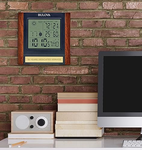 Miniatura 6 de Bulova Forecaster B1708 - Reloj de mesa versátil, marrón y negro