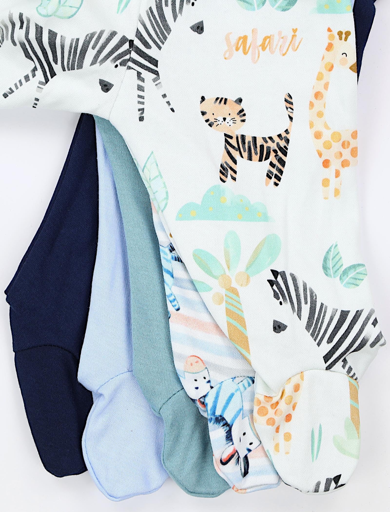 TupTam Pantalon avec Pieds pour Bébé, Lot de 5.