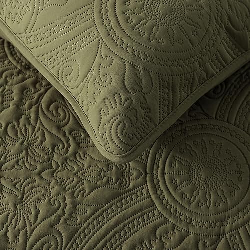 Miniatura 5 de Juego de ropa de cama bohemio con fundas de almohada, colcha ligera y suave, manta acolchada, funda delgada para todas las estaciones, 3piezas, 104