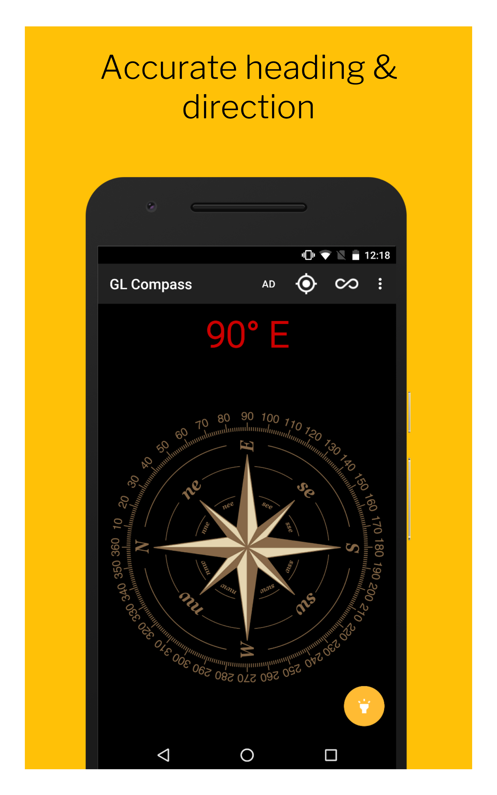 GL Compass - Smart Compass, Location, Flashlight - App on Amazon Appstore
