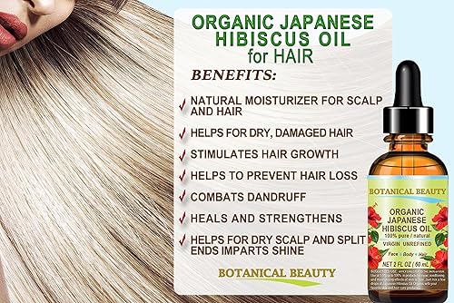 Miniatura 6 de Botanical Beauty ACEITE DE HIBISCUS Orgánico (Hibiscus Sabdariffa) JAPONÉS 100 Pura Virgen Natural Sin Refinar Prensado en Frío Antienvejecimiento,