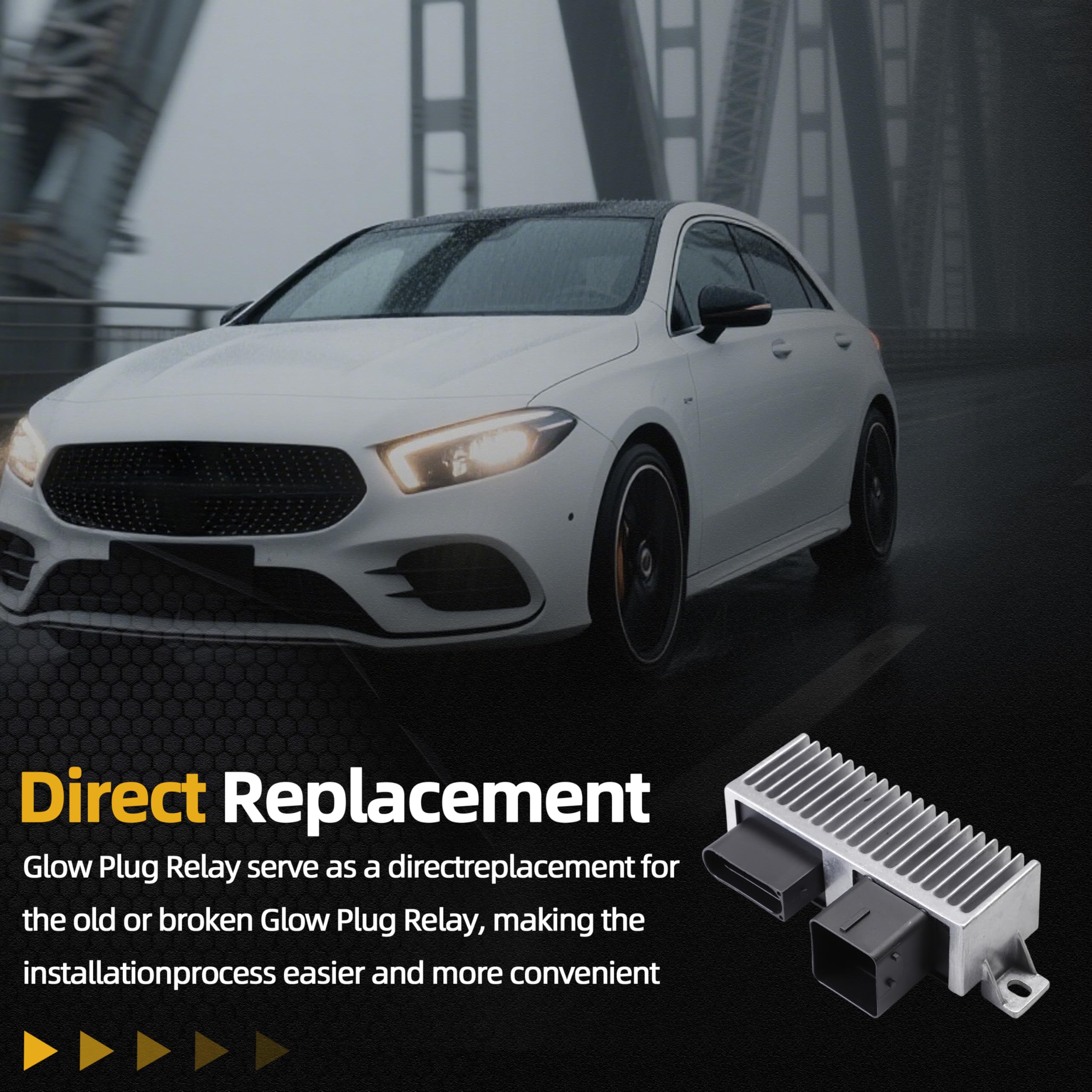 Relais de bougie de préchauffage pour Mercedes-Benz Classe A / CLA, Nissan Cube/Juke/Micra/NV200, Opel Movano, Renault Grand Scénic/Kangoo/Laguna/Master/Megane/Trafic, 2006-2024
