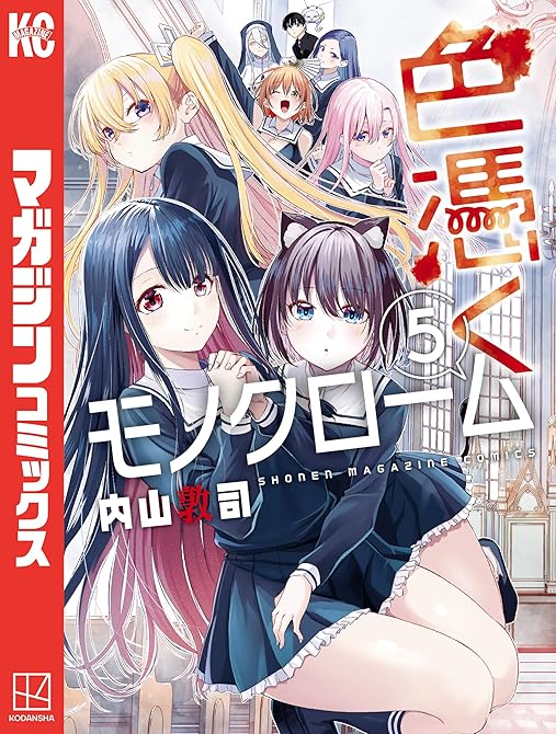 『色憑くモノクローム（５）』の表紙イラスト 電子書籍 漫画