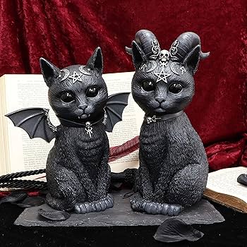 Amazon.com: Nemesis Now Pawzuph Occult Cat Statue, Hand-Painted