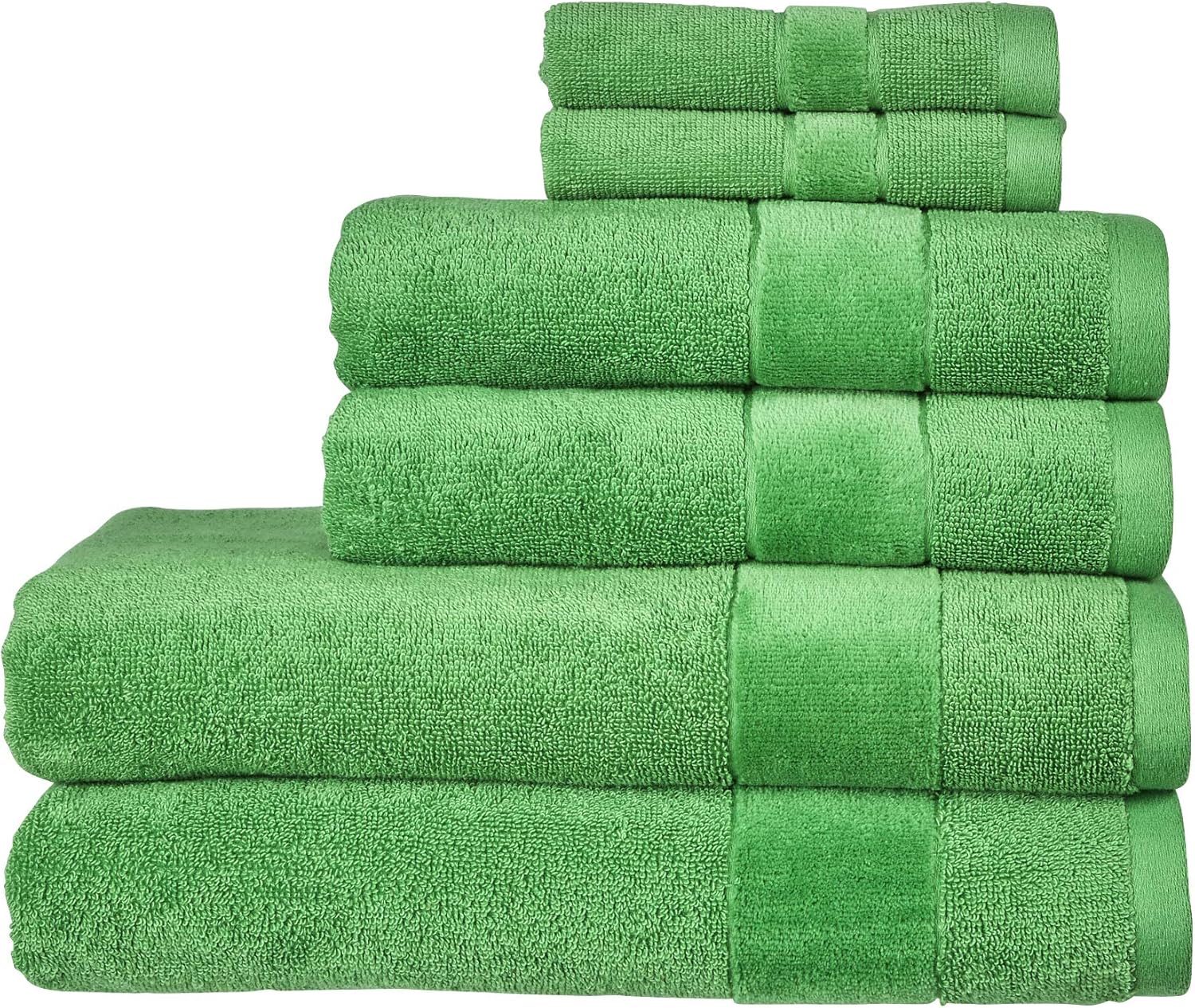 Christy Prism 6 Piece Towel Set in Absinthe 100 Turkish Cotton Super