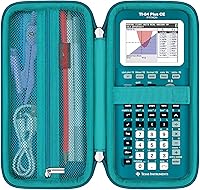 Vista 10 de Elonbo Funda de transporte para calculadora gráfica a color Texas Instruments TI-84 Plus CE/TI-84 Plus/TI-83 Plus/TI-83 Plus CE, bolsillo de malla
