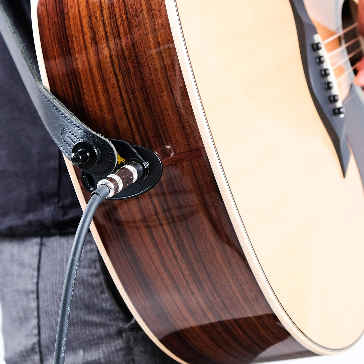 MusicNomad Acousti-Lok Strap Lock Adapter for Taylor Guitars with a 9 Volt Expression System Battery Box (2007+) (MN272)