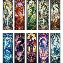 Fantasy Dragon Bookmark Gifts - Cool Fourth Stained Glass Bookmarks