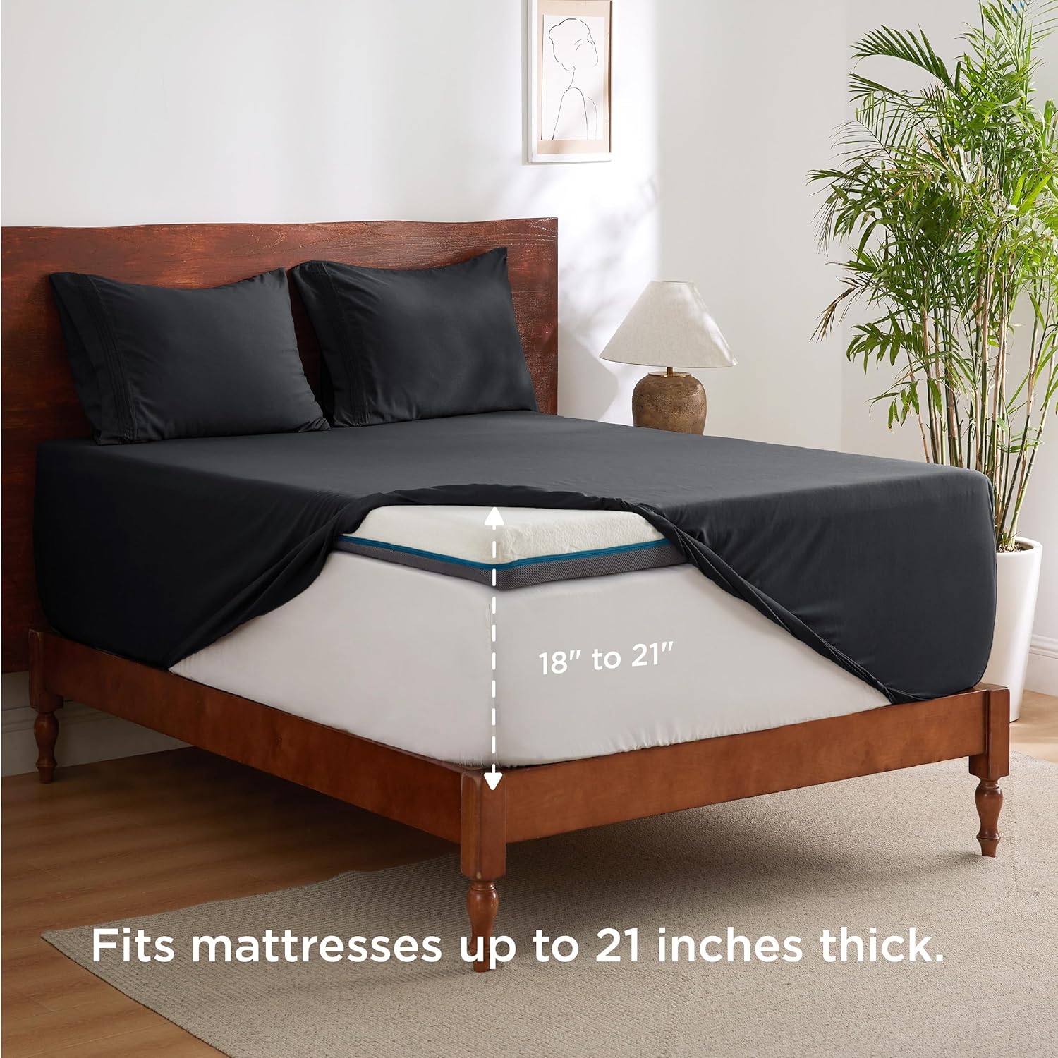 Bedsure Comforter Duvet Insert Queen Bundle Deep Pocket Sheets Set Queen