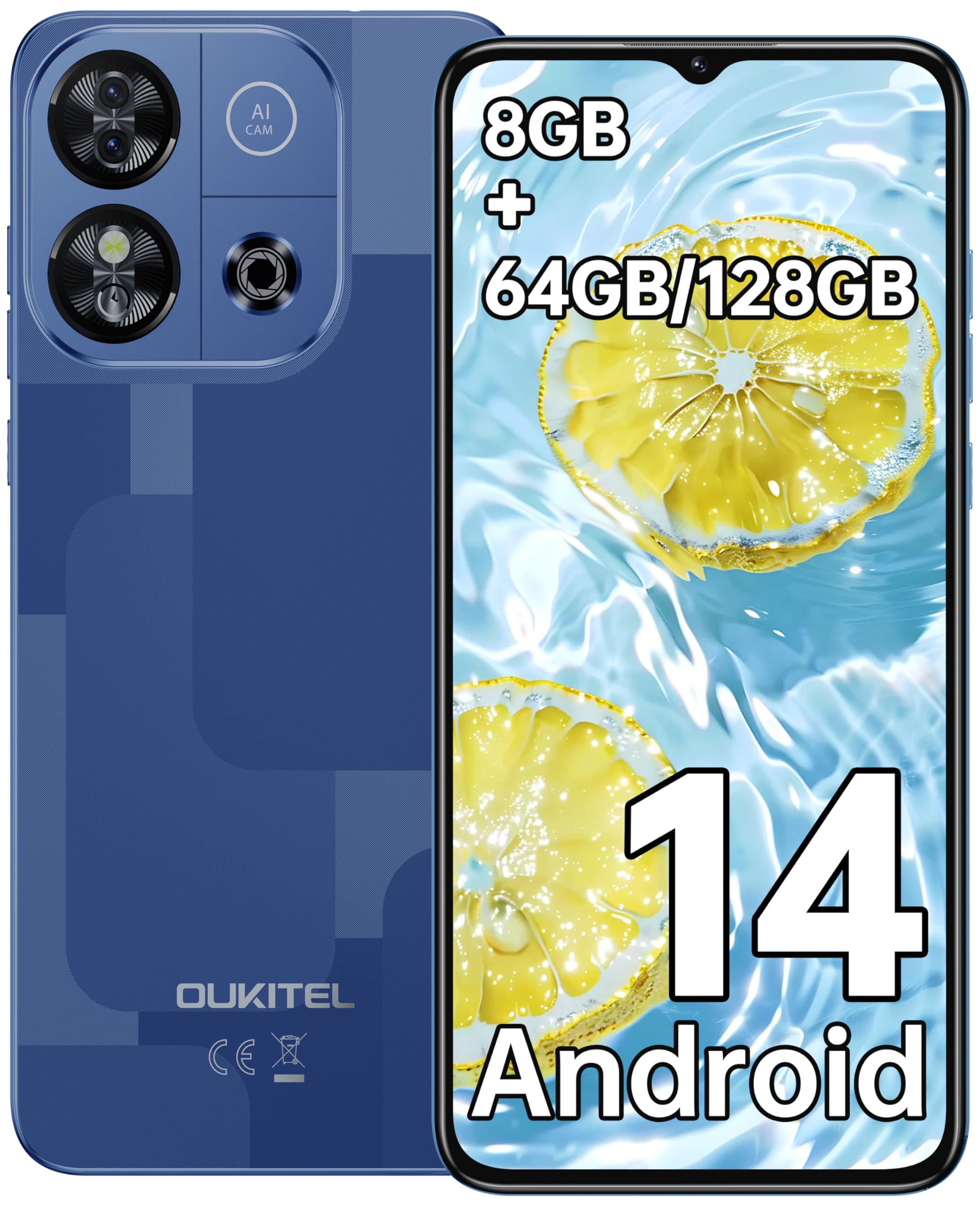 Amazon | OUKITEL C57S スマホ 本体 SIMフリー - 6.52インチHD+ 4G