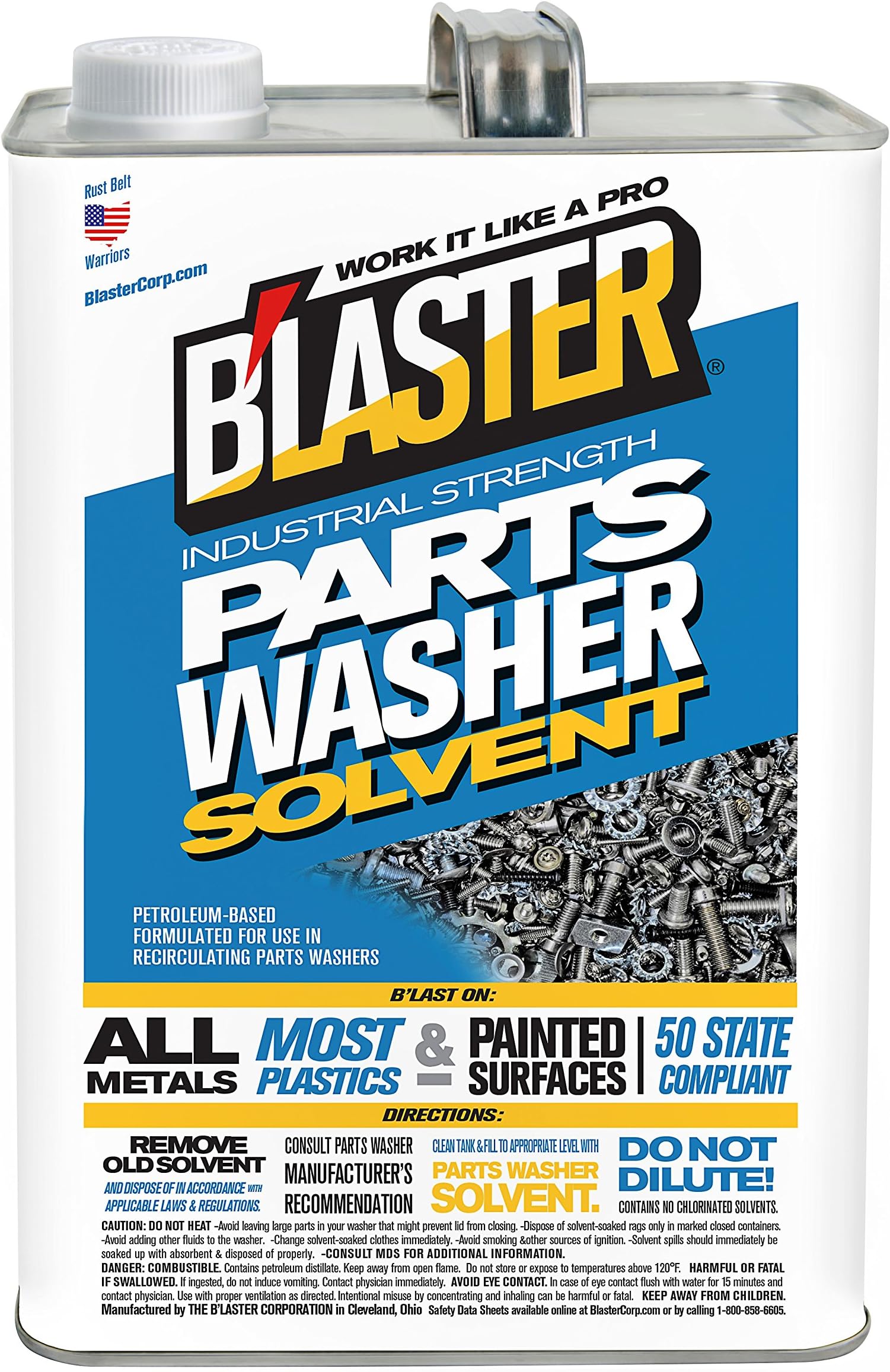 B'laster 128-PWS Industrial Strength Parts Washer Solvent