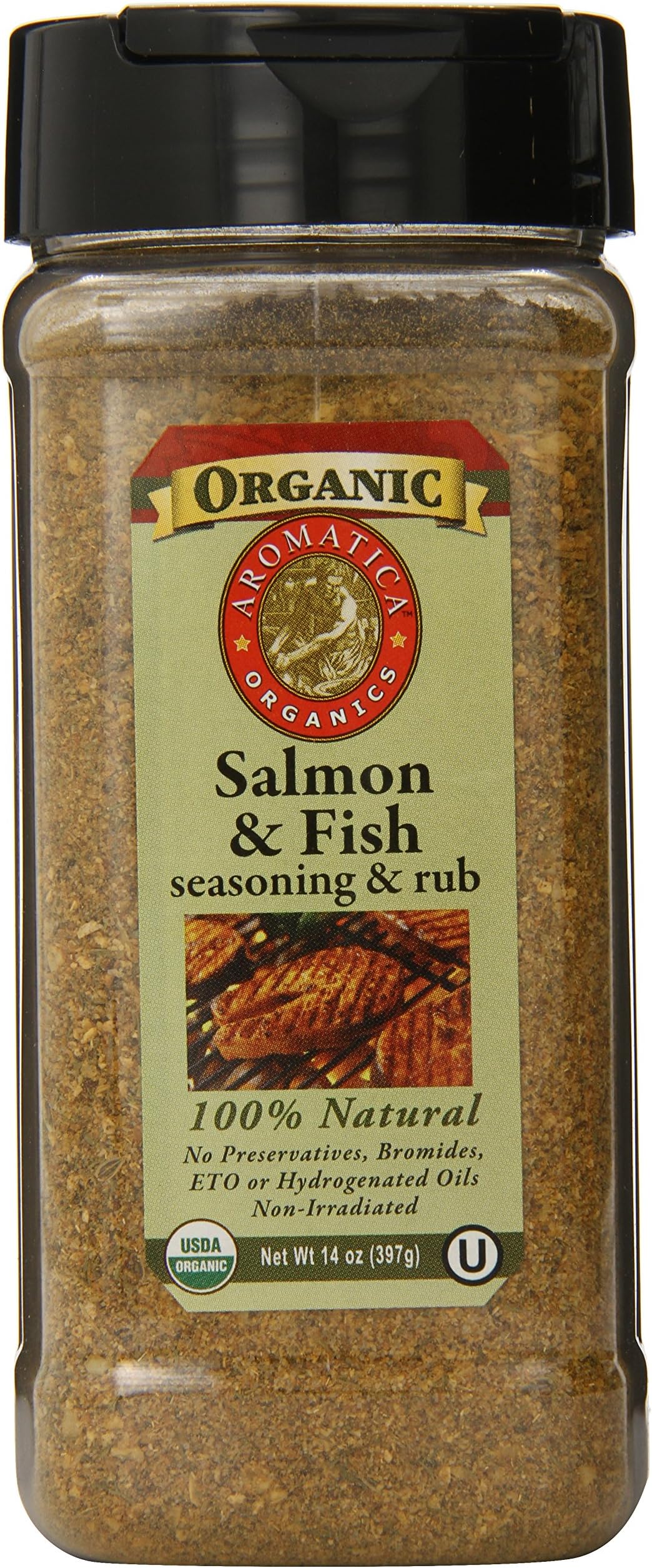 Aromatica Organics Salmon and Fish Seasoning, 14-Ounce