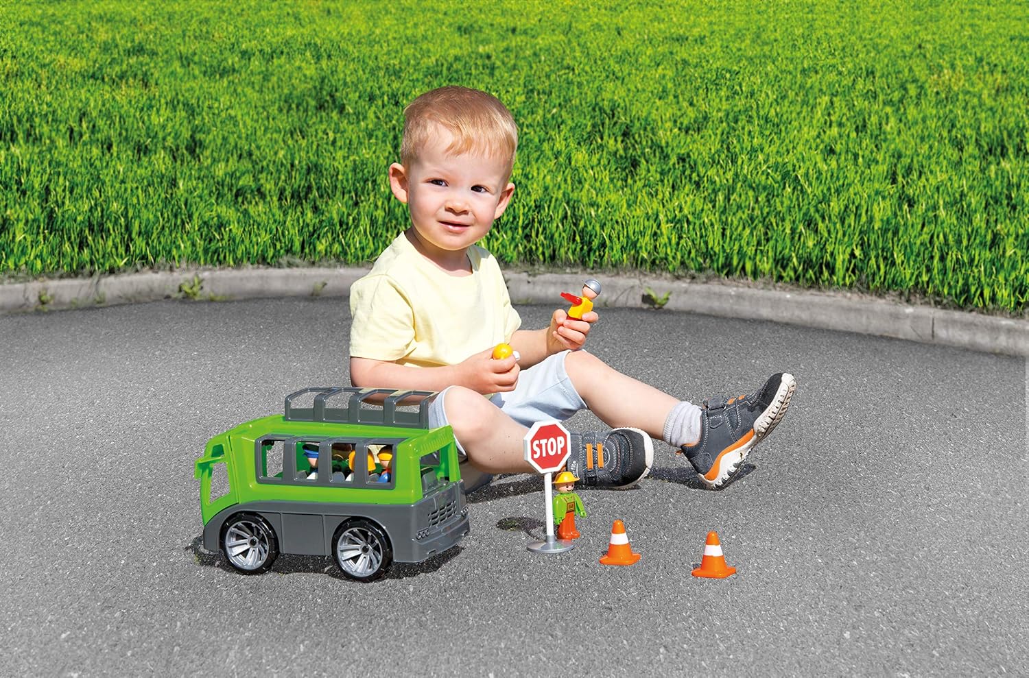 Lena TRUXX 04454, Truxx Bus Play Vehicle, Approximately 27 cm - Image 5
