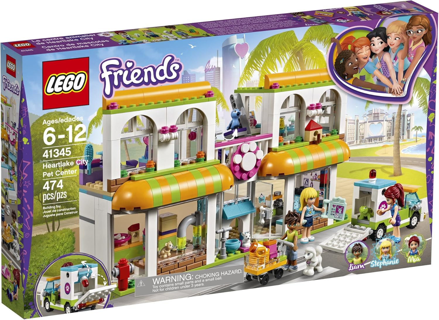 LEGO Friends Heartlake City Pet Center 41345 Building Kit (474 Pieces)