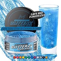 Vista 30 de MONÉGASQUE Purpurina comestible plateada para bebidas, 0.51 onzas, purpurina comestible para pasteles y cócteles, polvo plateado brillante