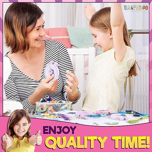 Vista 4 de Kits de punto de cruz para principiantes. 5 kits de punto de cruz estampados para niños. Kits de bordado de aguja para principiantes. Kit de bordado