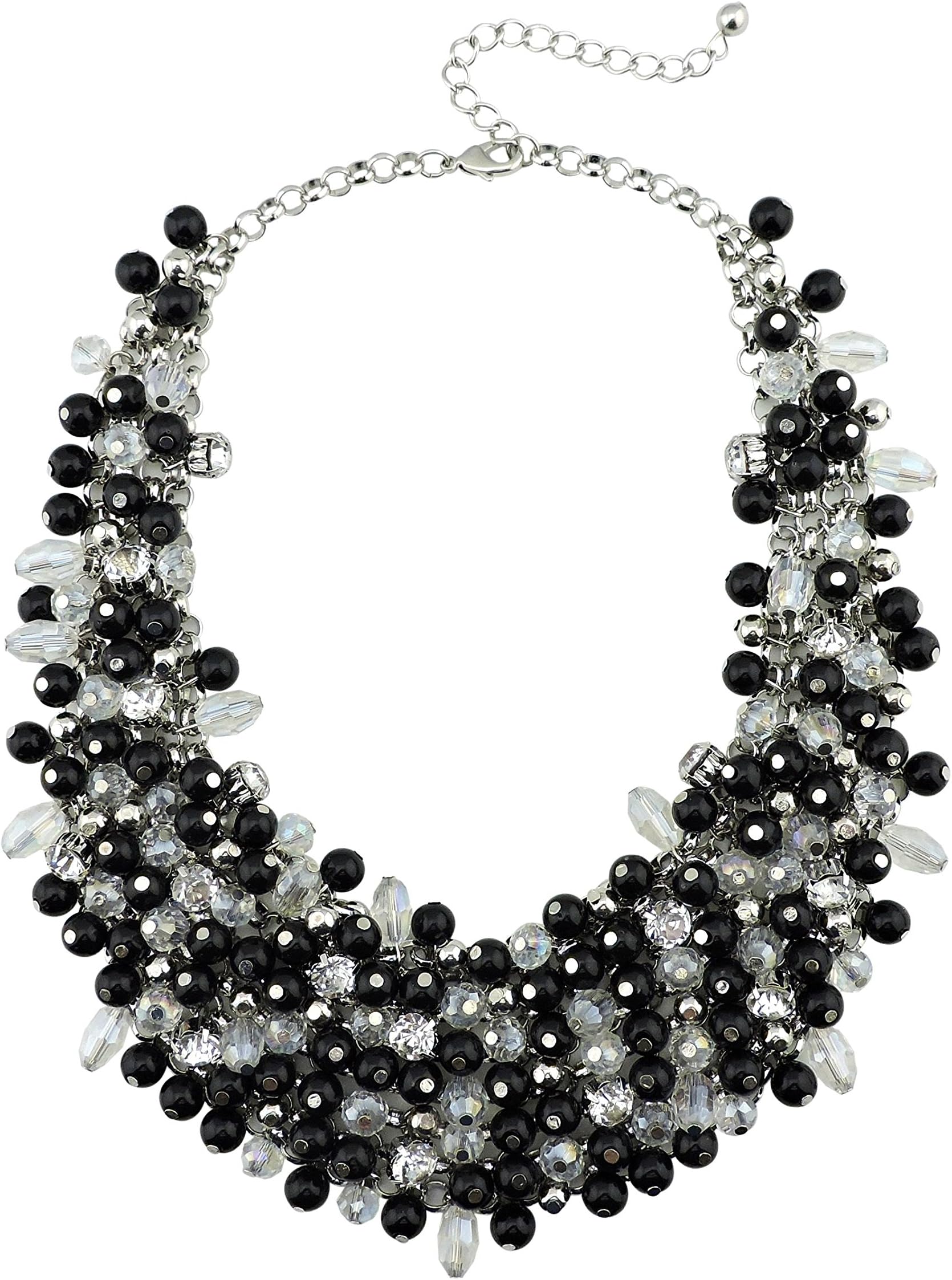 Fashion Crystal Chunky Collar Statement Necklace for Women Gift (NK-10260)