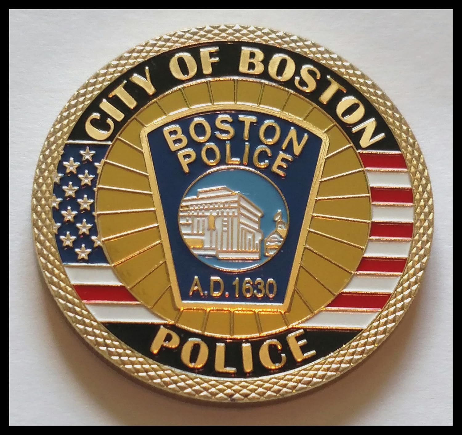 City of Boston Police Department Law Enforcement #47 Challenge Honor Coin