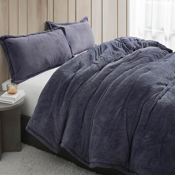 Softer Than Soft Coma Inducer Twin Oversized Comforter Set, Indigo Black