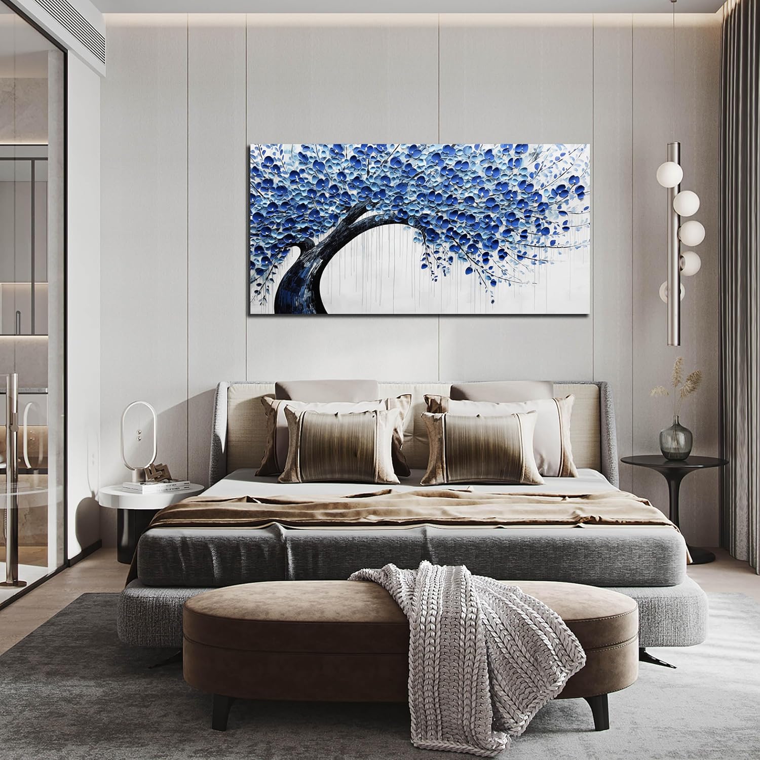 Abstract Wall Art With Black Wood Frames Large Canvas Prints Modern Living Room Bedroom Home Office Wall Decor Framed Colorful Circle Abstract Picture Ready to Hang Size 30x60