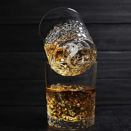 Miniatura 9 de Juego de decantadores de whisky personalizados de 5 piezas, decantador de licor personalizado de edición limitada, 25 onzas, 25.4 fl oz con 4 piezas
