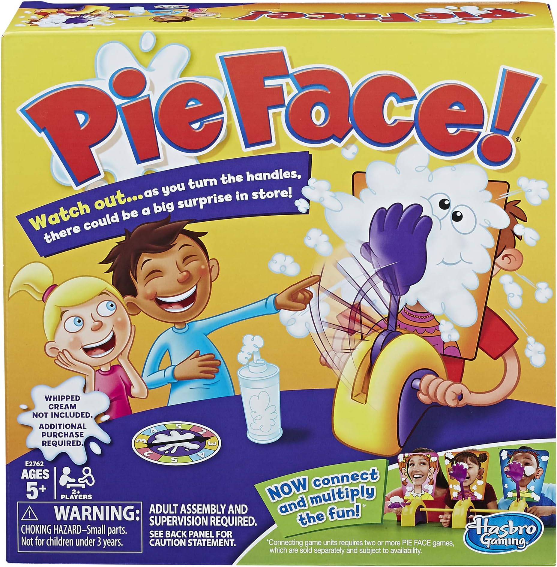 Hasbro Gaming Pie Face Game, Ages 5 And Up, For 2 Or More Players