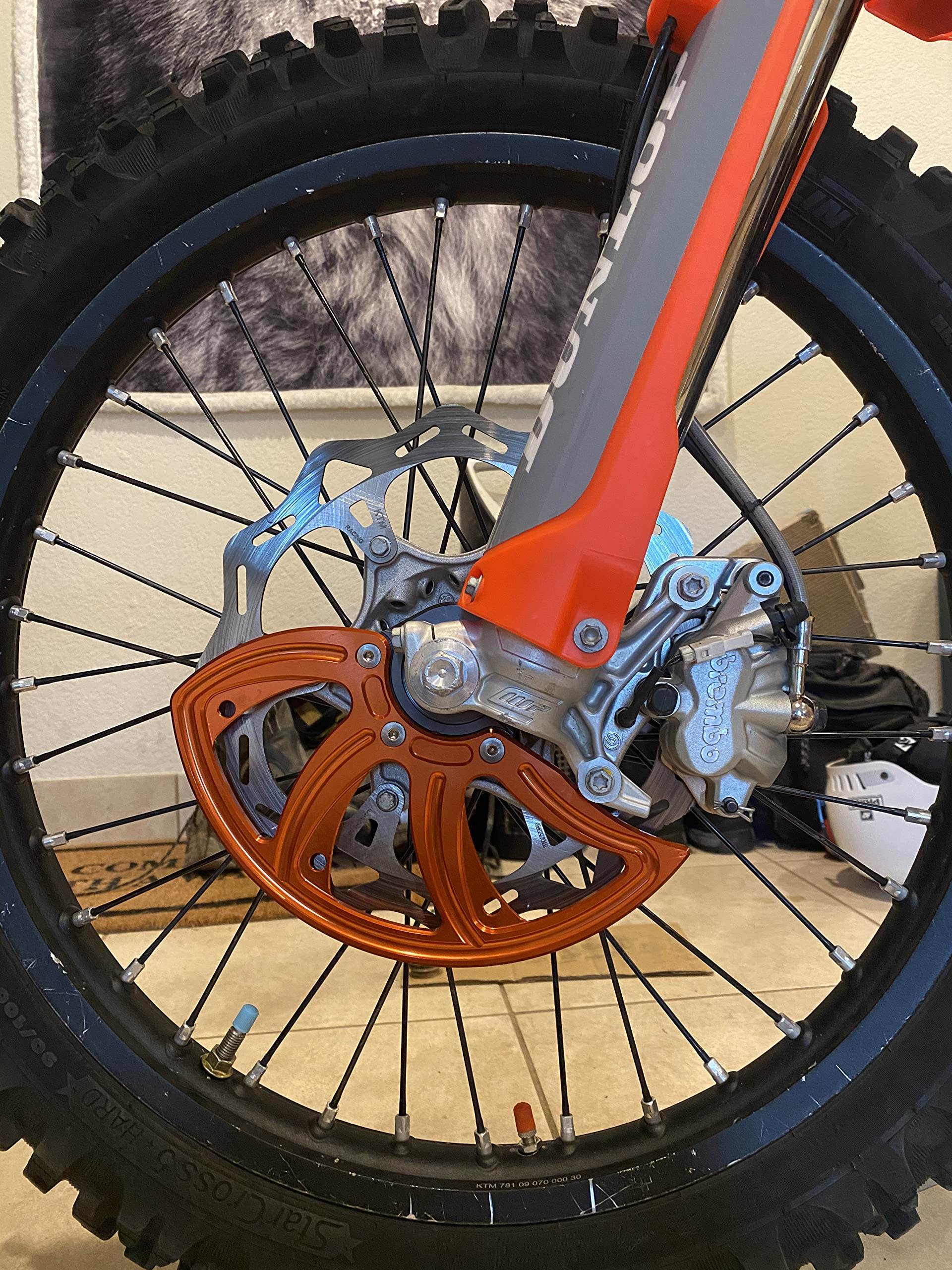 22mm Dirt Bike Front Brake Disc Rotor Guard Cover Protector