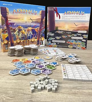 Akropolis | Strategy Game for Teens and Adults | Ages 8+ | 2 to 4 Players | 30 Minutes