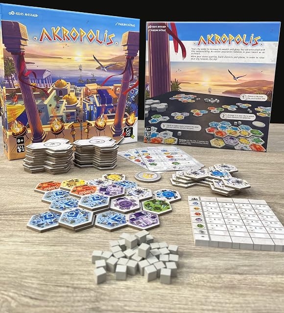 Foto 3 de 7 de GIGAMIC Akropolis Juego de estrategia para adolescentes y adultos Juego de construcción de ciudades…