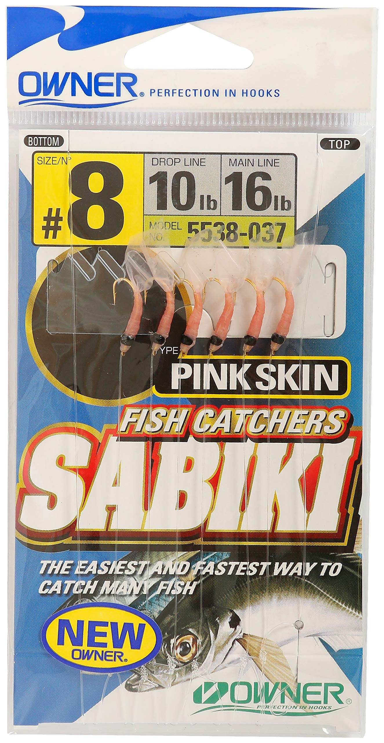 Amazon.com : Owner 5538-017 Sabiki Shrimp Skin 6Hks, 1-Pack, Sz10