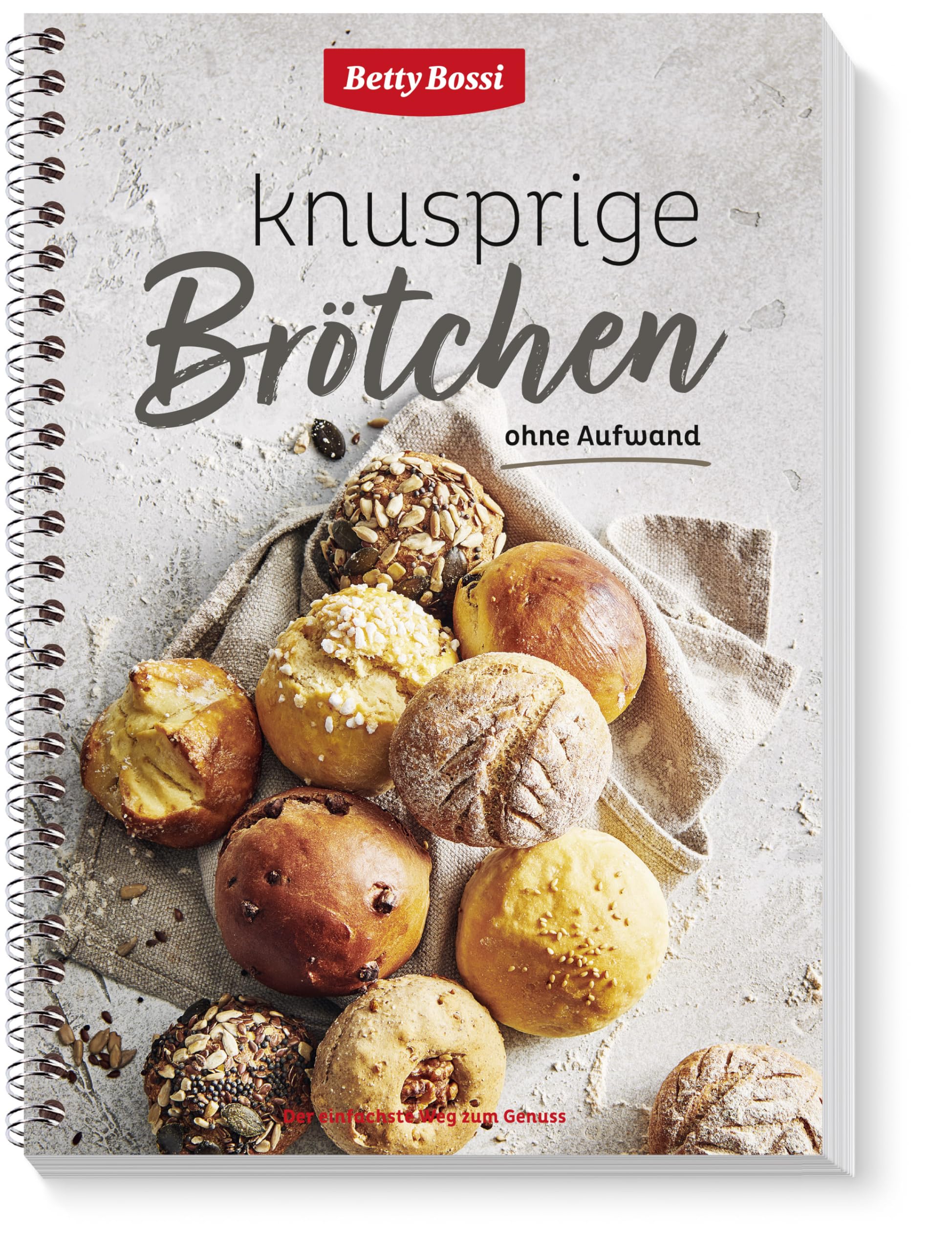 Betty Bossi Brötchen-Backset: Metall-Backform & Rezeptbuch mit 30 Rezepten für perfekt knusprige Brötchen – Brotbackform für 12 Stück – Backset für Anfänger & Profis – Antihaftbeschichtet & Hochwertig
