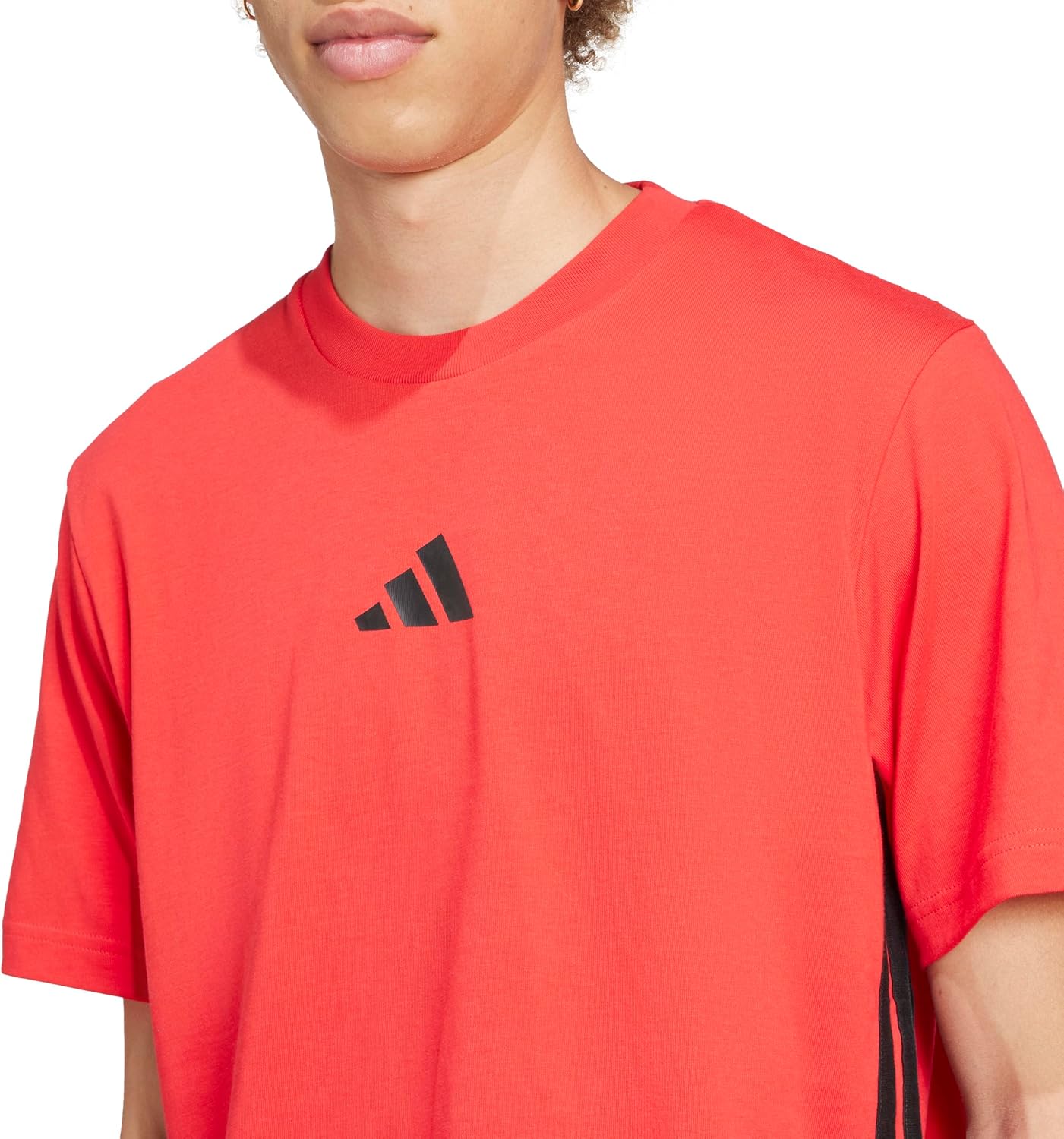Adidas Mens Essentials Single Jersey 3-Stripes T-Shirt - Image 5