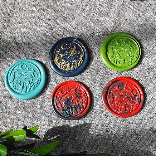 Miniatura 10 de Kit de sellos de cera para Halloween, sello de bruja para sellado de invitación de carta de boda